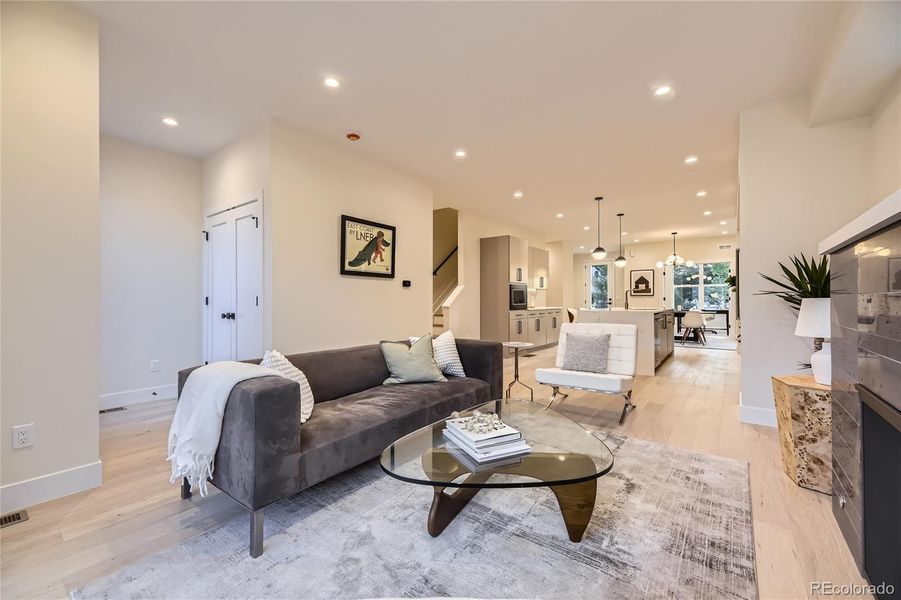 Furnished interior view inside a new home in , Denver (Image 16). Furnished interior view inside a new home in , Denver (Image 16).