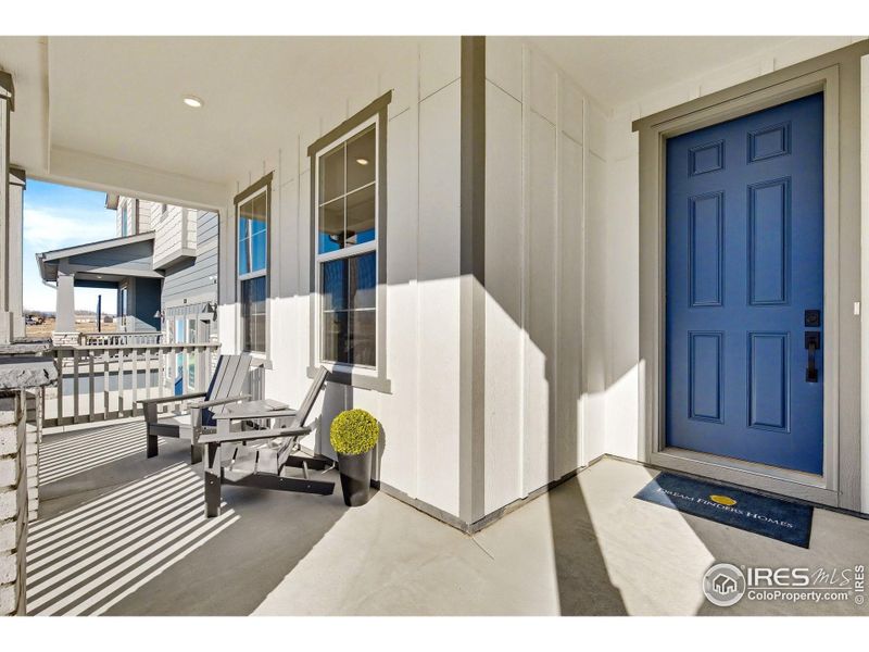 Front entry/covered front porch.