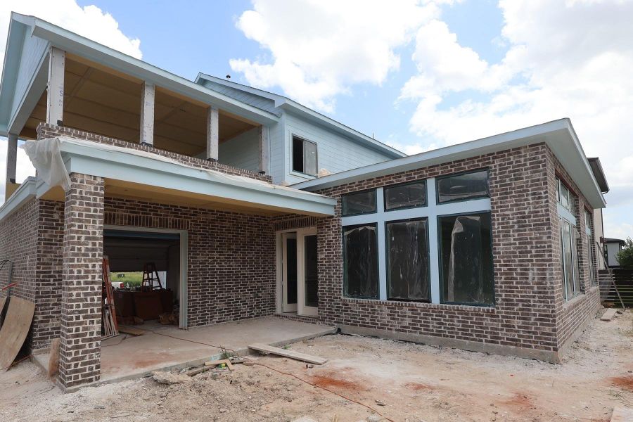 In-progress construction of a new home in Easthaven at Bridgeland Central - Horizon Collection, Cypress, TX (Image 13). In-progress construction of a new home in Easthaven at Bridgeland Central - Horizon Collection, Cypress, TX (Image 13).