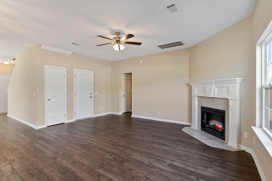 Representative unfurnished interior of a home built from the The Catherine by RTS Homes in The Village at Sassafras, Allenhurst (Image 24).