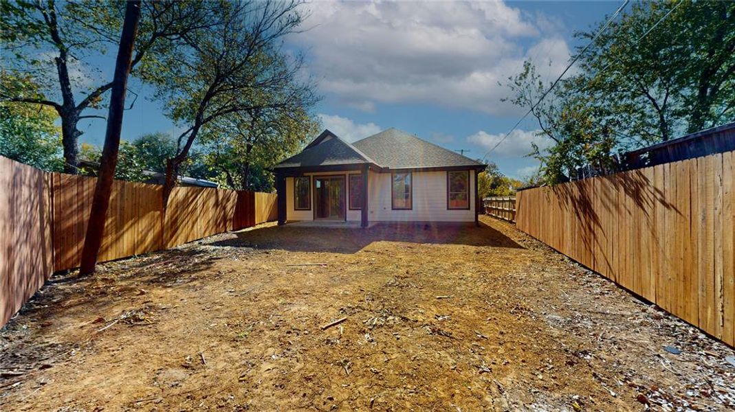 Exterior details and patio area of a home in , Arlington (Image 4). Exterior details and patio area of a home in , Arlington (Image 4).