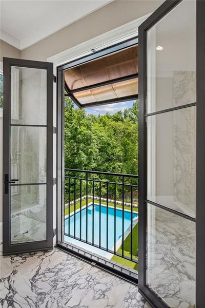 Exterior details and patio area of a home in , Atlanta (Image 25).
