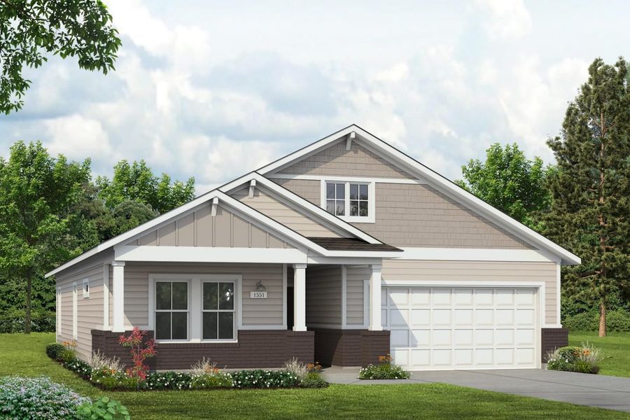Representative exterior photo of a completed home built from the Durango 1551 by Brohn Homes in Durango, Mustang Ridge, TX (Image 13).