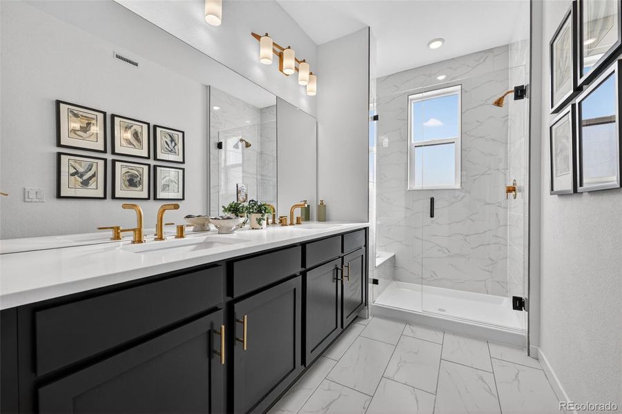 Furnished interior view inside a new home in , Littleton (Image 16).