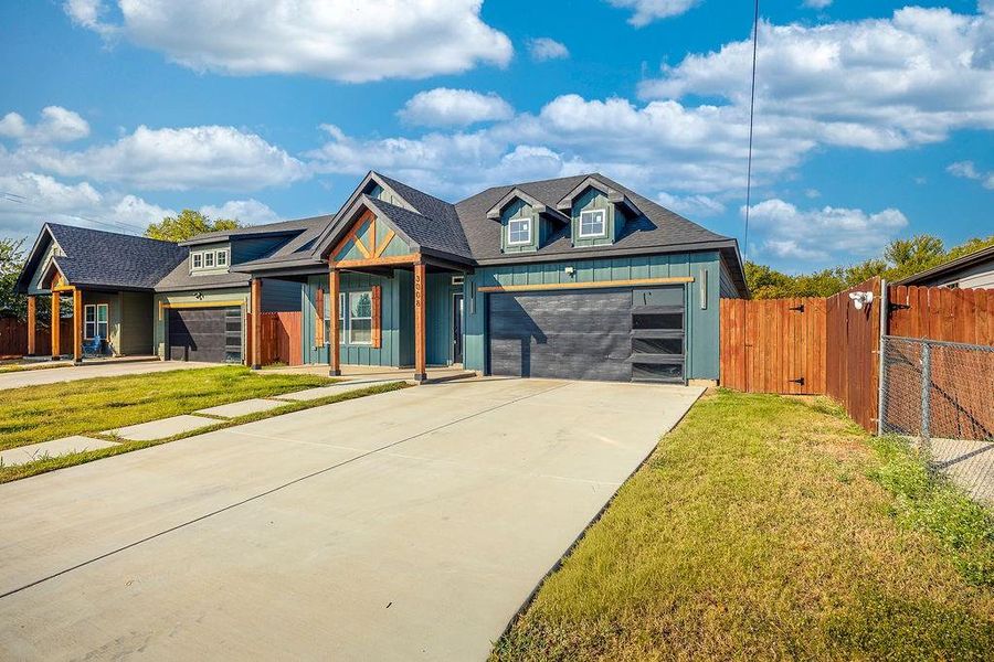 Exterior details and patio area of a home in , Fort Worth (Image 21).