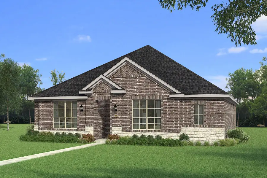 The Brighton III - Hill Country Elevation