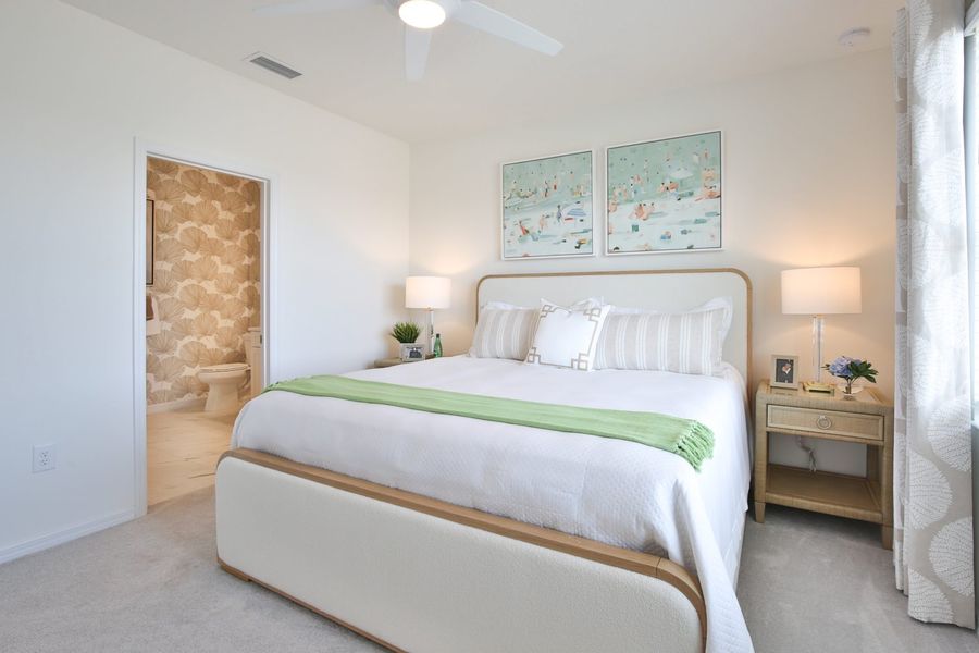 Furnished interior view inside a new home in Palm Grove, Lakewood Ranch (Image 16).