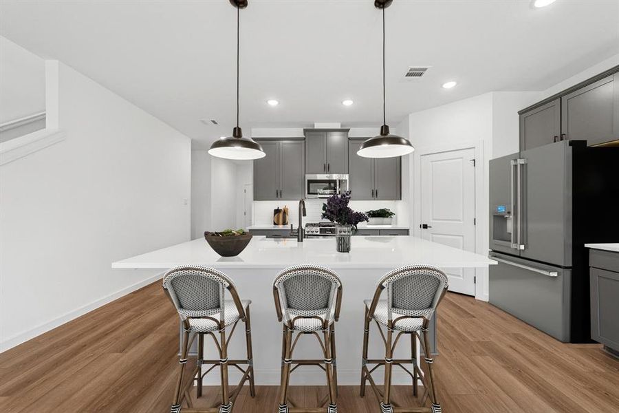 Furnished interior view inside a new home in Aspire at Noble Ridge, Howe (Image 26). Furnished interior view inside a new home in Aspire at Noble Ridge, Howe (Image 26).