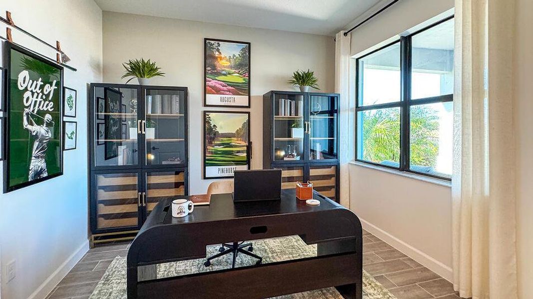 Furnished interior view inside a new home in Glynlea Country Club: The Pinehurst Collection, Port St. Lucie (Image 8).