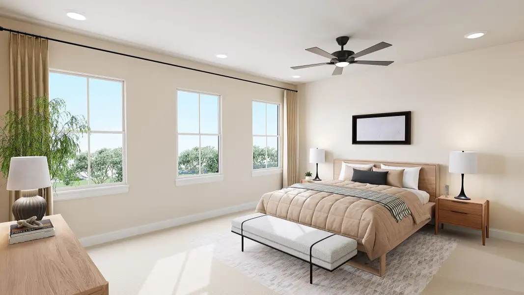 Furnished interior view inside a new home in Old Town Village, Waxhaw (Image 10).