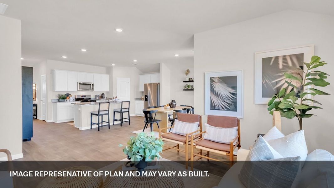 Furnished interior view inside a new home in Bar W Ranch, Leander (Image 18).