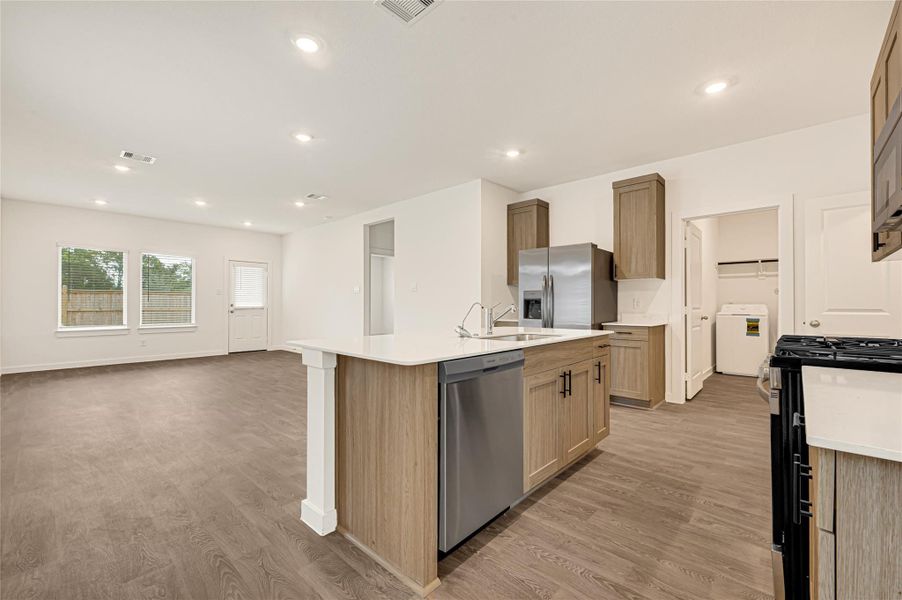 Furnished interior view inside a new home in Emberly, Beasley (Image 9).