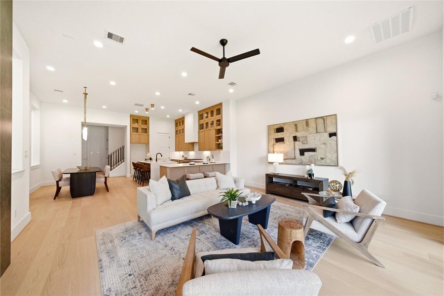 Furnished interior view inside a new home in , Houston (Image 11).