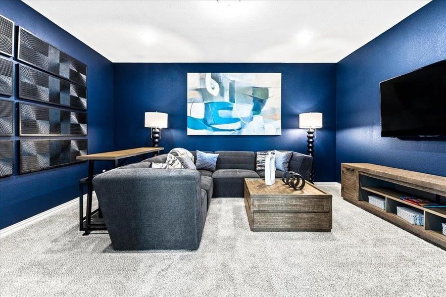 Furnished interior view inside a new home in Sheppard's Place, Waxahachie (Image 21). Furnished interior view inside a new home in Sheppard's Place, Waxahachie (Image 21).