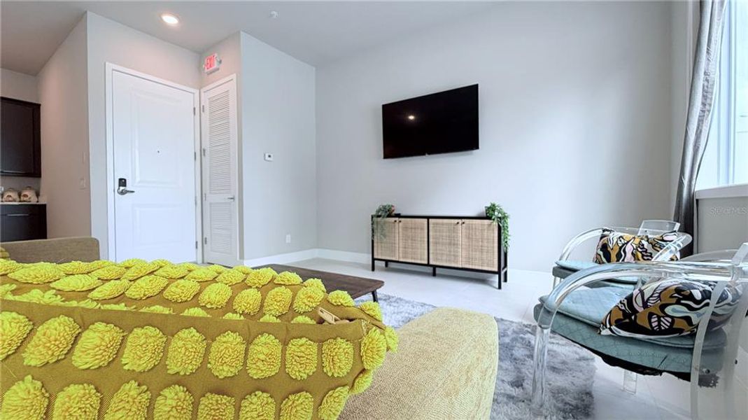 Furnished interior view inside a new home in , Reunion (Image 17).