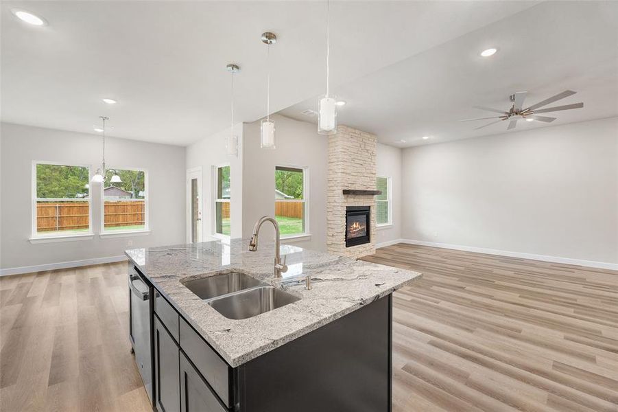 Furnished interior view inside a new home in , Fort Worth (Image 6).