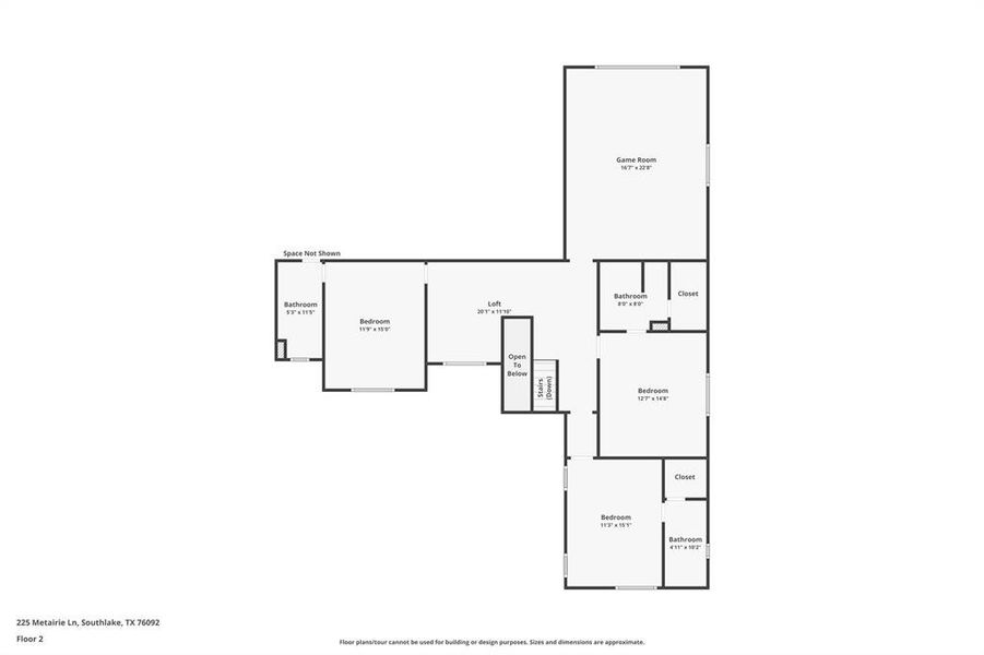 2D floor plan layout of this home in , Southlake, TX (Image 6).
