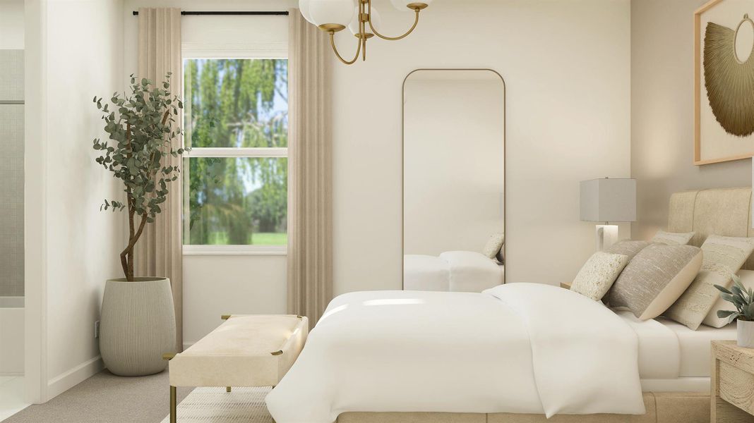 Furnished interior view inside a new home in , The Acreage (Image 18).