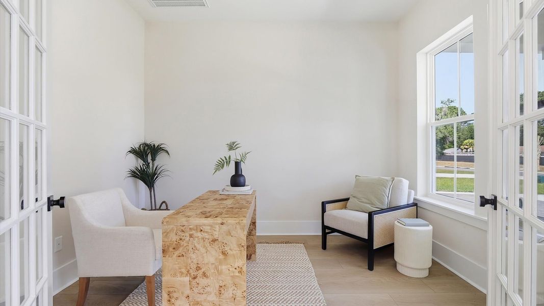 Representative furnished interior of a home built from the Stonehaven  II by DRB Homes in Oak Bend, Charleston (Image 35).