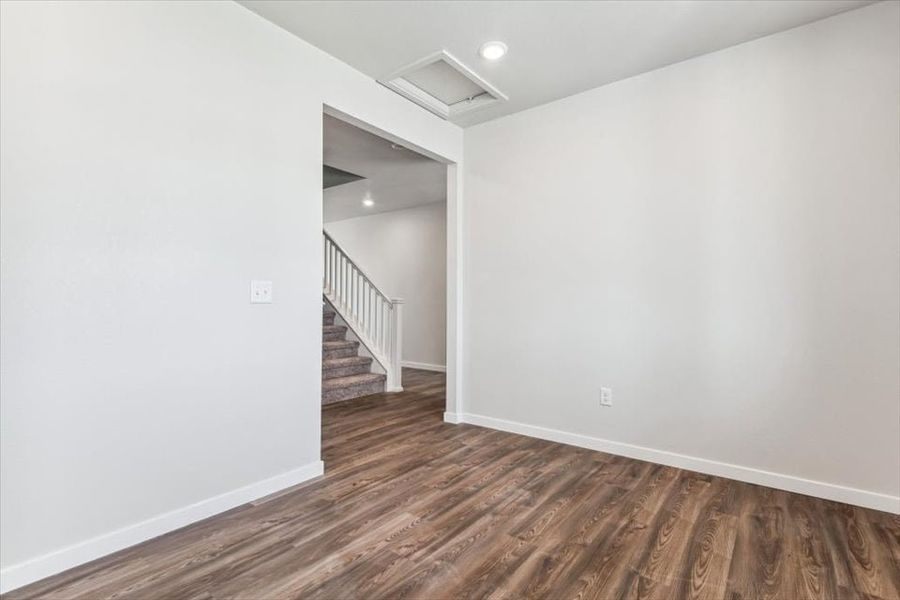 A staircase in a house.