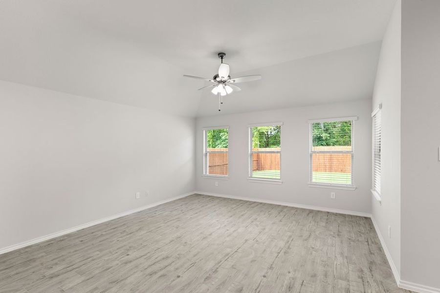 Representative exterior photo of a completed home built from the Boston by Impression Homes in Keeneland, Aubrey, TX (Image 8).