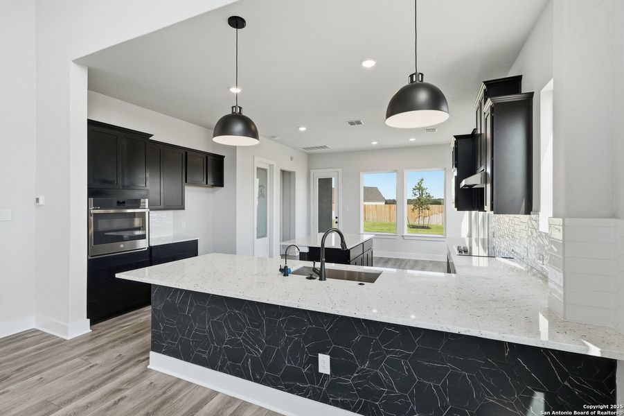 Furnished interior view inside a new home in Alsatian Oaks, Castroville (Image 33).
