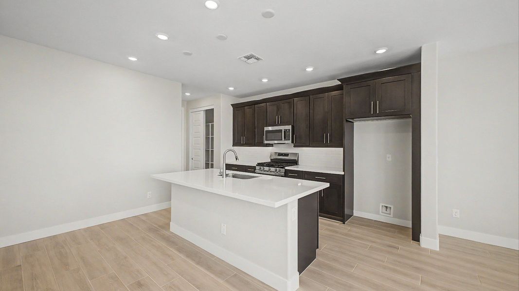 Furnished interior view inside a new home in Surprise City Center, Surprise (Image 6). Furnished interior view inside a new home in Surprise City Center, Surprise (Image 6).