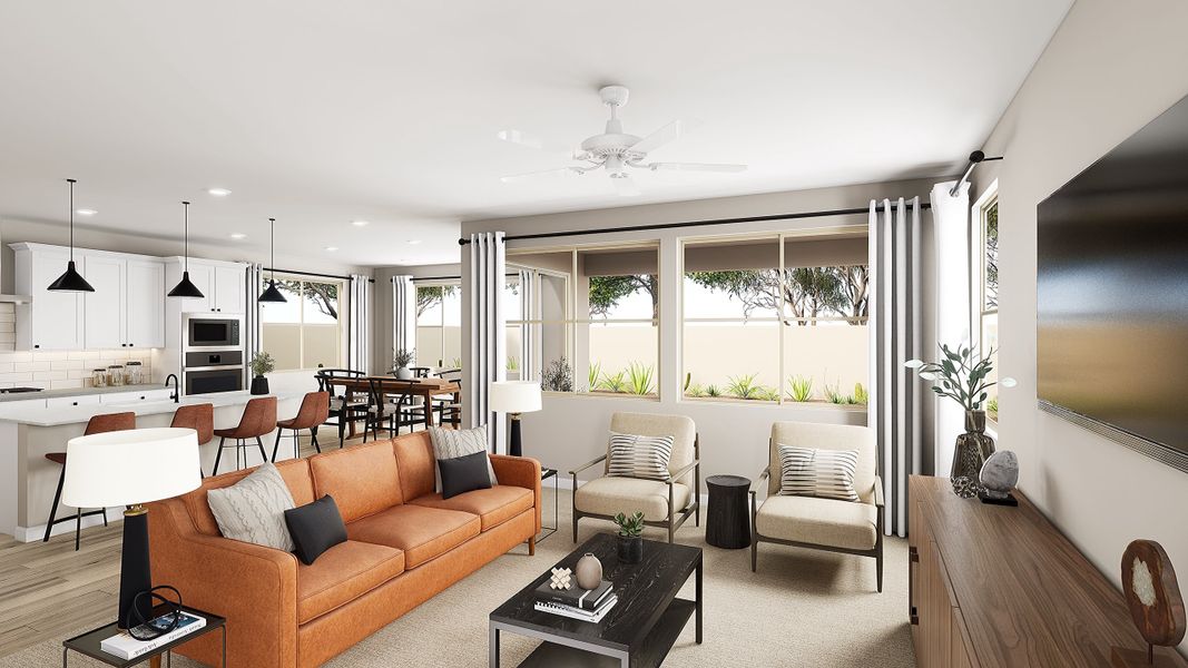 Furnished interior view inside a new home in Waterston Central, Gilbert (Image 5).