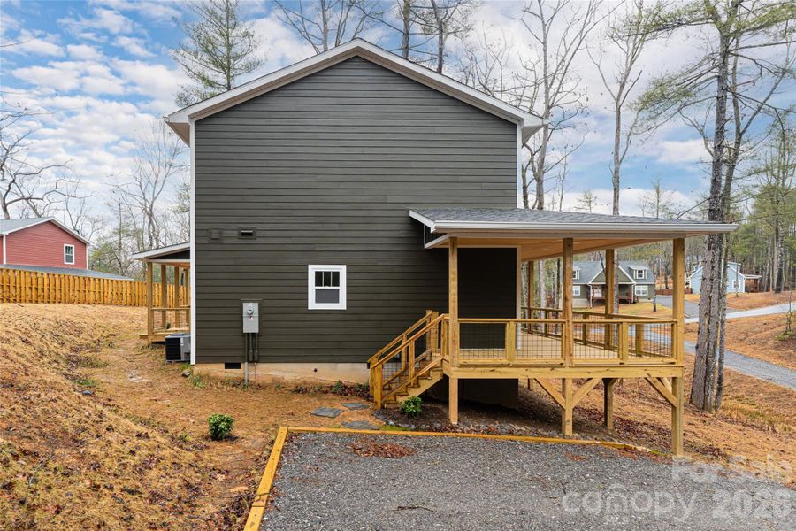Exterior details and patio area of a home in , Fairview (Image 22).