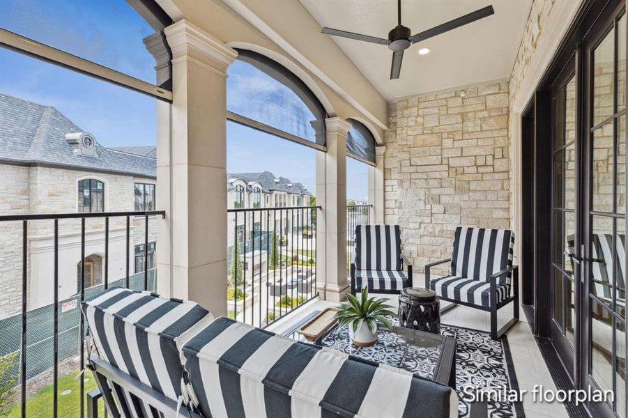 Exterior details and patio area of a home in , Plano (Image 2). Exterior details and patio area of a home in , Plano (Image 2).