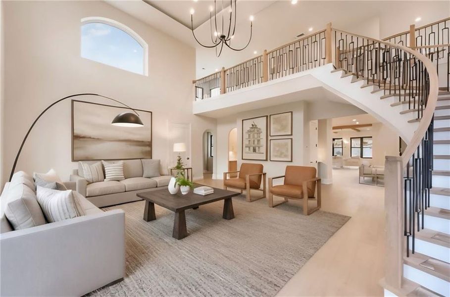Furnished interior view inside a new home in , Milton (Image 16).