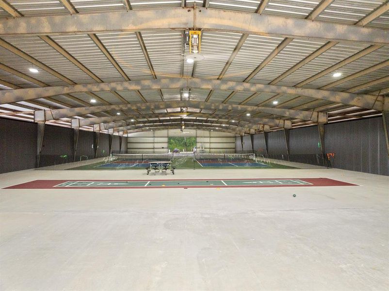 Misc room with metal wall