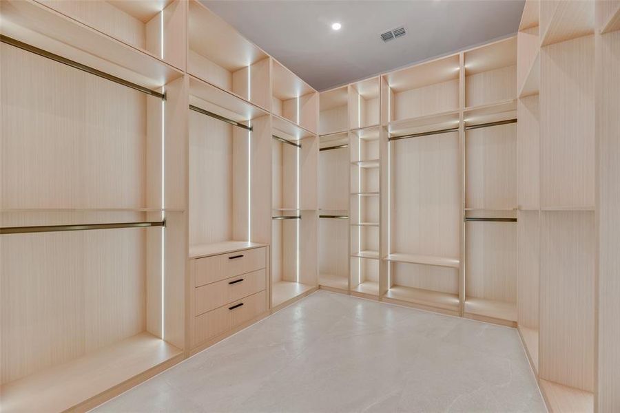 View of spacious closet