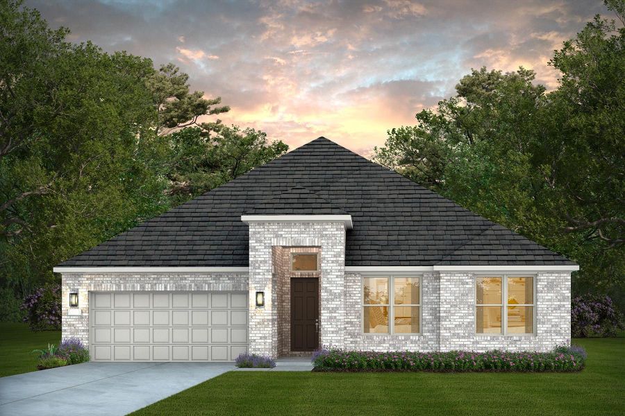 Representative exterior photo of a completed home built from the Cuney by Pulte Homes in Davis Ranch, San Antonio, TX (Image 22). Representative exterior photo of a completed home built from the Cuney by Pulte Homes in Davis Ranch, San Antonio, TX (Image 22).