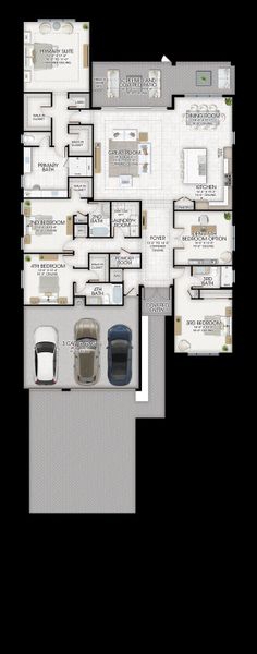 2D floor plan layout for the Sophia by GL Homes in Valencia Vista at Riverland, Port St. Lucie, FL (Image 3).
