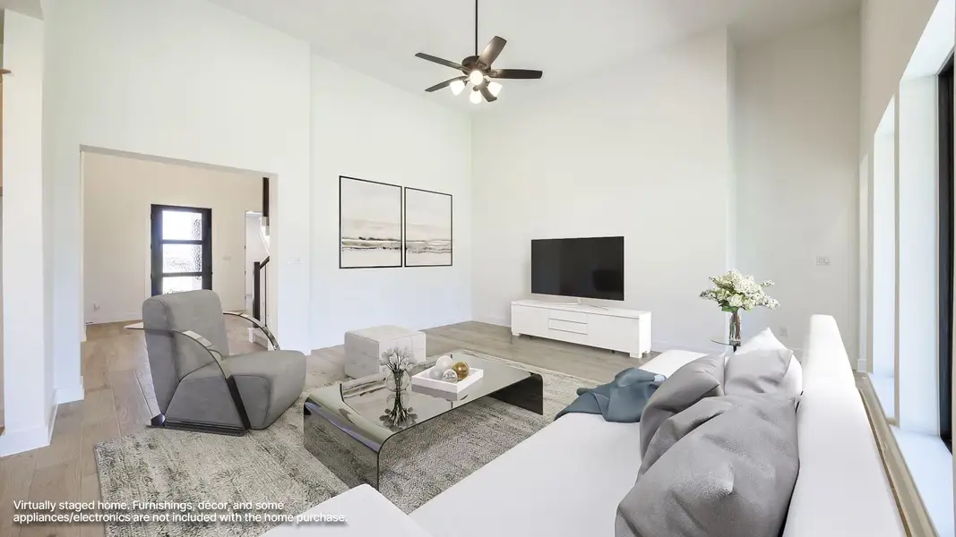 Furnished interior view inside a new home in Santa Rita Ranch - Eldorado, Liberty Hill (Image 10).