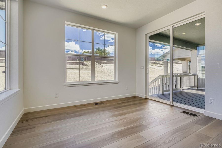 Spacious, unfurnished interior of a new home in Newlin Crossing: The Monarch Collection, Parker (Image 10). Spacious, unfurnished interior of a new home in Newlin Crossing: The Monarch Collection, Parker (Image 10).