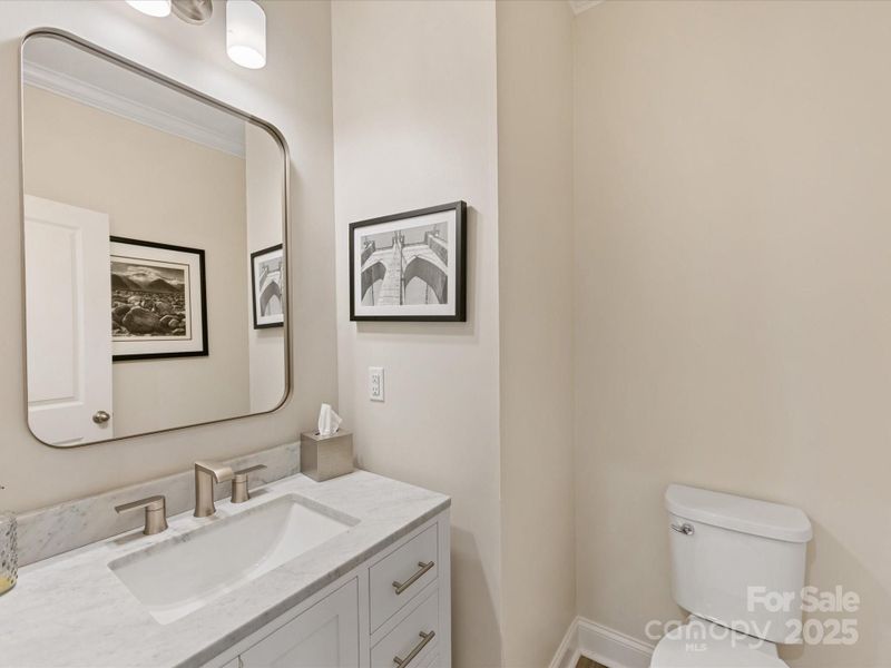 Furnished interior view inside a new home in Towns at Rea Colony, Charlotte (Image 35).