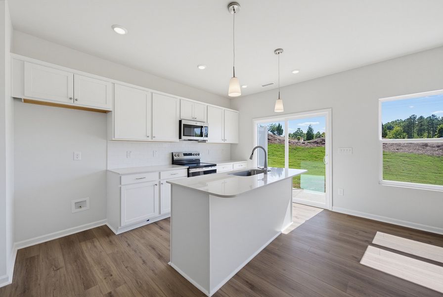 Furnished interior view inside a new home in Sweetbrier, Durham (Image 7).