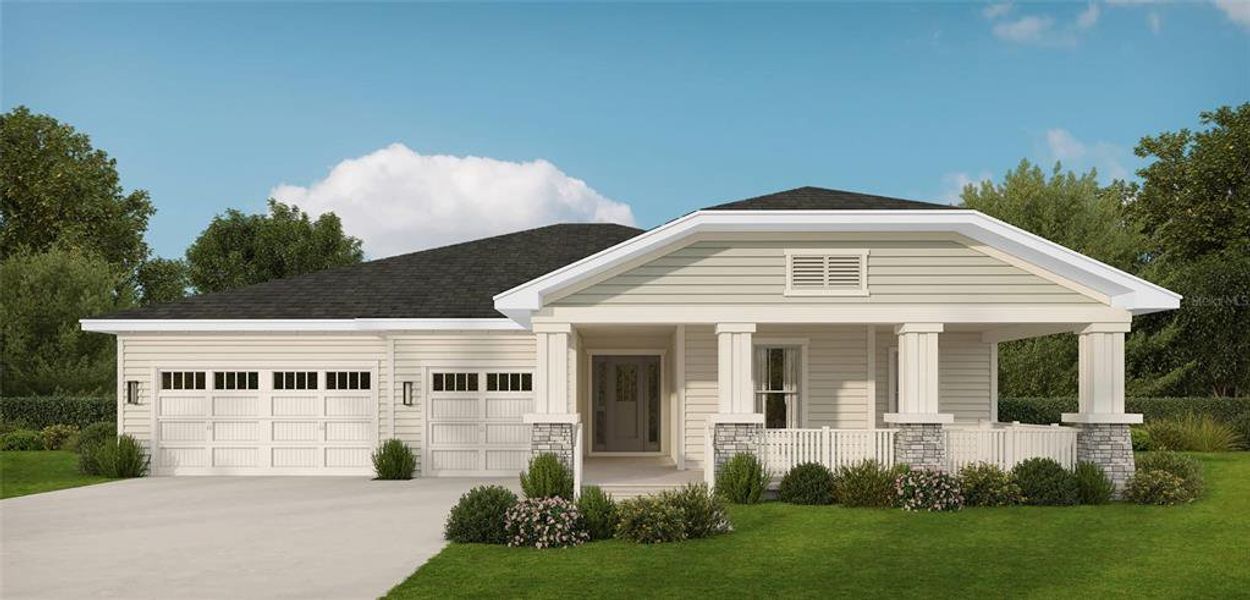 Front exterior of a new home in , Brooksville, FL, highlighting curb appeal (Image 2). Front exterior of a new home in , Brooksville, FL, highlighting curb appeal (Image 2).