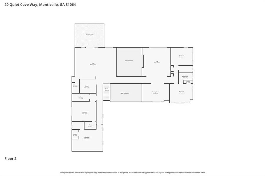 2D floor plan layout of this home in , Monticello, GA (Image 5). 2D floor plan layout of this home in , Monticello, GA (Image 5).