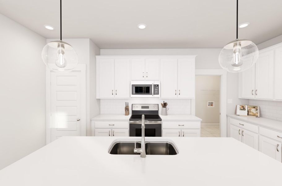 Representative furnished interior of a home built from the Morning Coffee by Garman Homes in McConnell Ridge, McLeansville (Image 4).