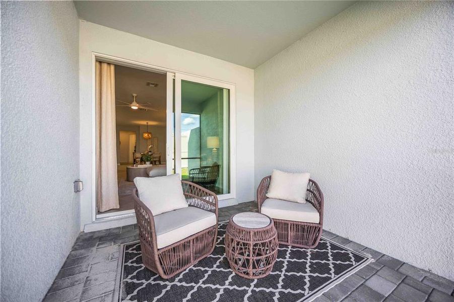 Exterior details and patio area of a home in , Englewood (Image 23).
