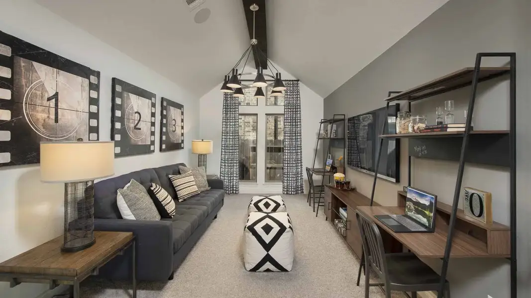 Furnished interior view inside a new home in Sweetgrass, Haslet (Image 54).