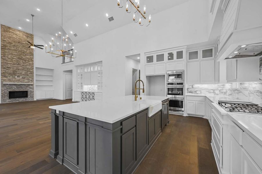 Furnished interior view inside a new home in Elyson: 80ft. lots, Katy (Image 5). Furnished interior view inside a new home in Elyson: 80ft. lots, Katy (Image 5).