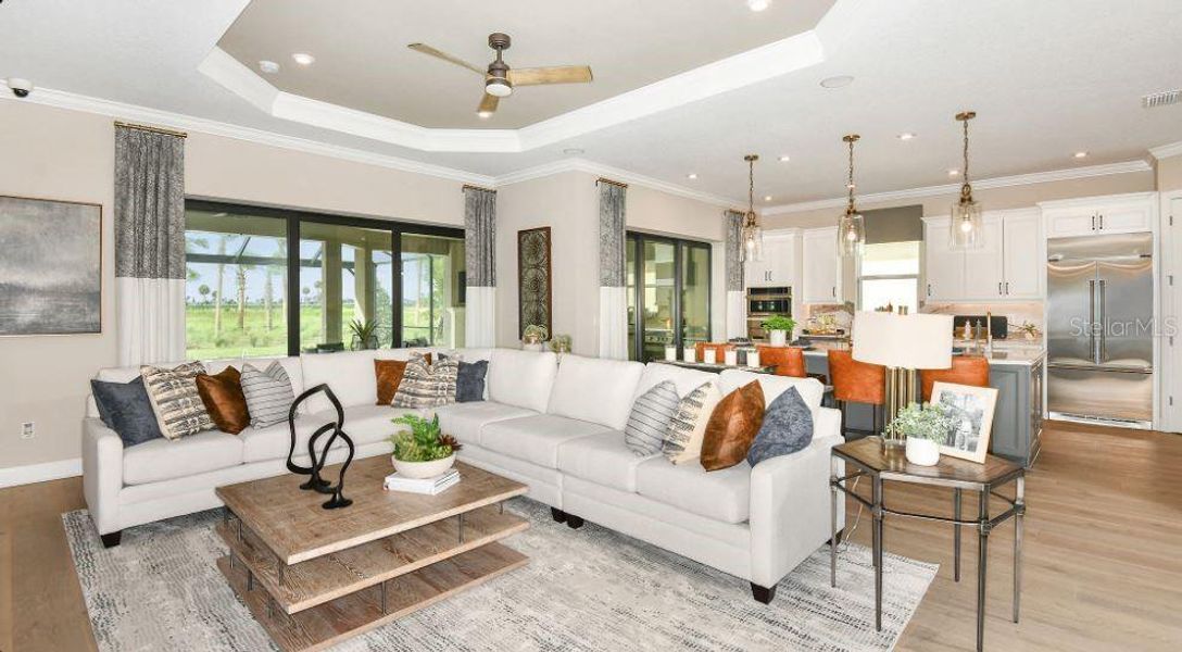 Furnished interior view inside a new home in Skye Ranch Community Group Page, Sarasota (Image 8).