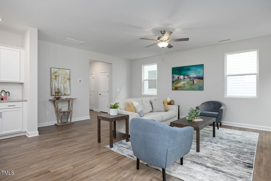 Furnished interior view inside a new home in Gregory Village, Lillington (Image 72).