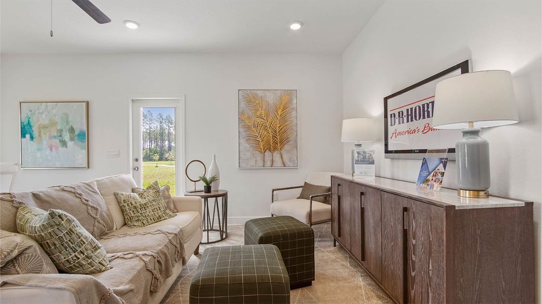 Furnished interior view inside a new home in Bayside at Ward Creek, Panama City Beach (Image 5).