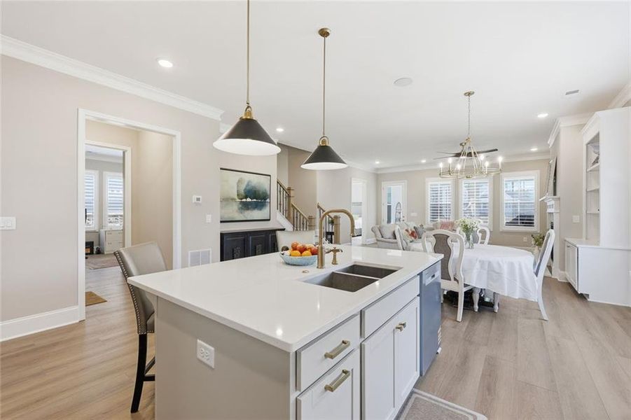 Furnished interior view inside a new home in , Cumming (Image 12).