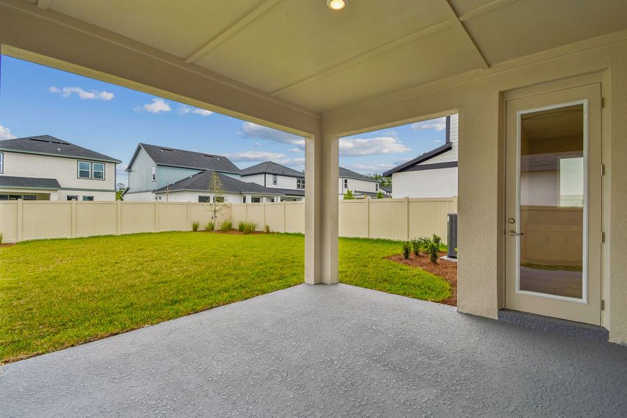 Representative exterior details of a home built from the The Hartland by David Weekley Homes in Persimmon Place – Garden Series, Wesley Chapel (Image 3).